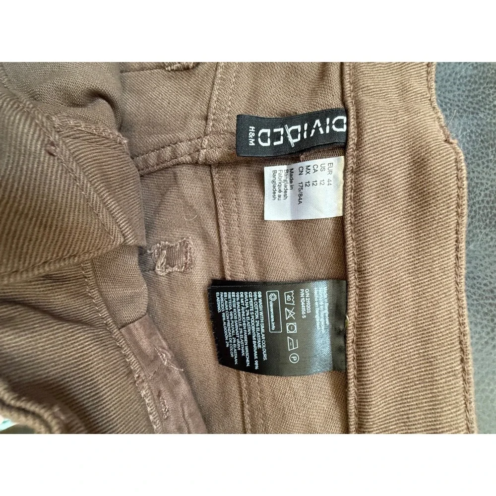 H&M Divided Womens 12 Taupe Bootcut Jeans Mid Rise Stretch Cotton Casual